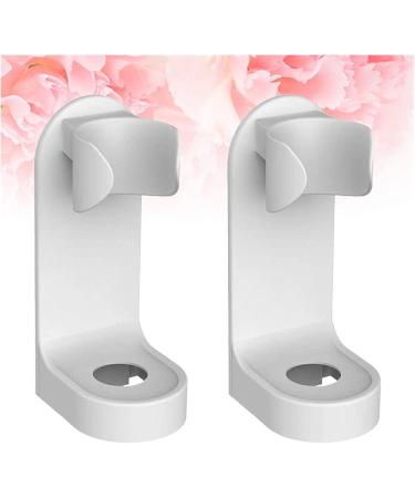 Elzey Wall-Mounted Electric Toothbrushes - 2-Piece Punch-Free Display Rack | White Electric Toothbrush Holder - Buy Online on SooperMarket.com