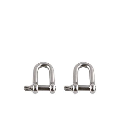 Ergodyne Squids 3790M Tool Attachment Shackle, Stainless Steel, 15 Pounds, 2-Pack, Medium