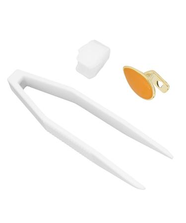 Hip Hop Teeth Single Removable Mouth Teeth Halloween Dentures Ornaments Accessories Teeth (Orange)
