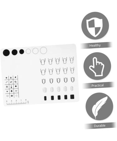 minkissy 1pc Silicone Manicure Pad Silicone Pad White Printing - Buy Online on SooperMarket.com