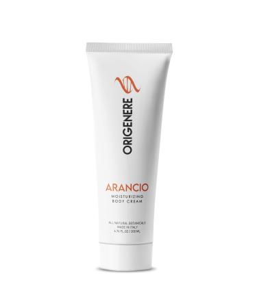 Arancio Moisturizing Body Cream. All-Natural Botanicals with Boreal Bark Extracts. Hydrating cream with essential nutrients like Vitamin E & Omega-3. Woody Spicy Citric Scent.