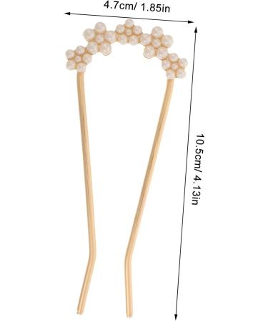 Gogogmee Pearl Hairpin Hair Accessories Hair Clip Hair Jewelry Hair Pins Pearl Hair Sticks Pearl Hair Fork Hair Chopsticks for Women Hairpin for Women Hair Forks French Pin Imitation Pearls - Buy Online on SooperMarket.com
