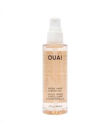 OUAI Rose Hair & Body Oil. A Luxurious  Multi-Purpose Oil to Hydrate Your Hair and Skin. It s Fast-Absorbing and Scented with Rose and Bergamot. Free from Parabens  Sulfates and Phthalates (3 Oz)
