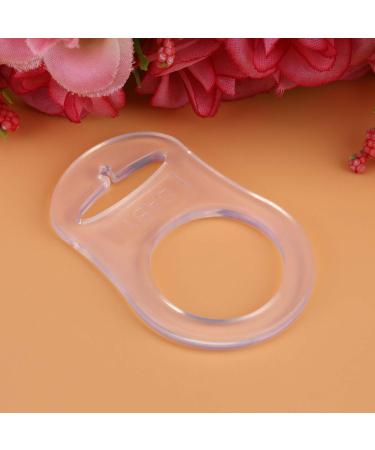 10pcs BPA Free Multi Silicone Pacifier Clips Adapter | Easy to Clean | 20mm Baby Holder - Transparent - International Shipping - Buy Online on SooperMarket.com