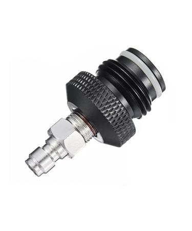 Manloney LLC Universal Paintball Remote Coil ASA Adapter with Foster Quick-Disconnect Nipple Air Tool Fitting (G 1/2 Male to 8mm Male)