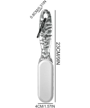 Foot Brush Scrubber 2-in-1 Multi Purpose Callus Remover - Multi-Purpose Pedicure Tools Foot Scrubber for Dead Skin - Reduces Calluses Corns Transparent Gray - Buy Online on SooperMarket.com