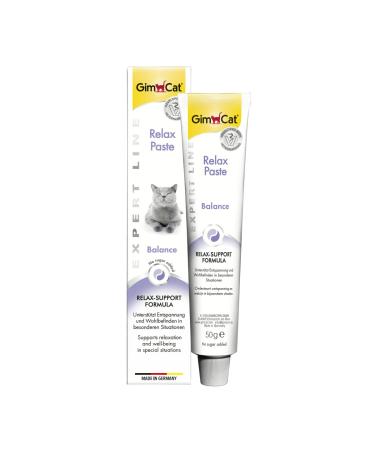GimCat EXPERT LINE Relax Paste - Functional cat snack to support your cat s well-being and help them relax 1 tube (1 x 50 g)