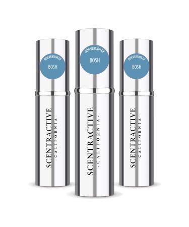 CA Perfume Impression of H. Bosh Bosh For Men Replica Version Fragrance Dupes Concentrated Long Lasting Eau de Parfum Spray Refillable Atomizer Bottle 0.17 Fl Oz/5ml-X3 H. BOSH BOSH IMPRESSION 0.51 Fl Oz (Pack of 1)