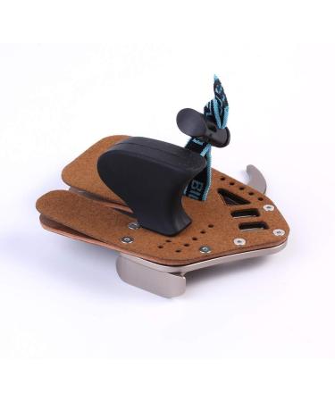 Bicaster Archery Finger Tab - Genuine Leather & Aluminum Plate, Adjustable Finger Guard for Recurve Bow - Large Size - Silver - Buy Online on SooperMarket.com