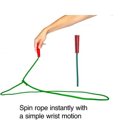 Children's Cowboy Kiddie Trick Rope Lasso | Ages 4-10 | Green | Pre-Tied Western Stage Props - Buy Online on SooperMarket.com