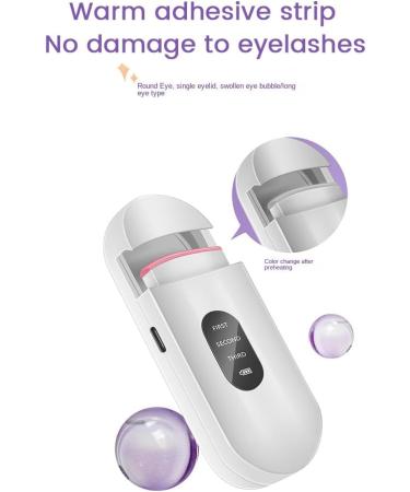 Aposous 1 Piece Electric Heated Eyelash Curler Long-Lasting Curl Electric Eye Lash Perm Eyelashes Clip Makeup Tool - Buy Online on SooperMarket.com