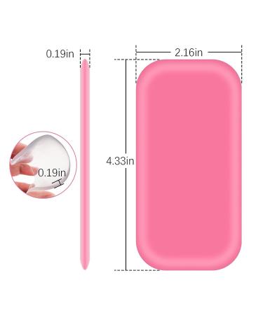 4-Piece Silicone Lash Pad Set for Eyelash Extensions | Pink & Transparent | Reusable Gasket Pallet for Loose False Lashes - Women's Lash Extension Supplies - Buy Online on SooperMarket.com