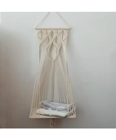 Macrame Cat Hammock with Swing Cushion - Hanging Cat Bed - Buy Online on SooperMarket.com