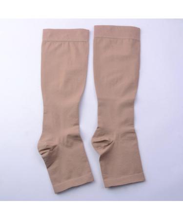 Buy ROSENICE Open Toe Compression Socks Knee Highs for Women - Size XL (Nude) | Best International Shipping - Buy Online on SooperMarket.com