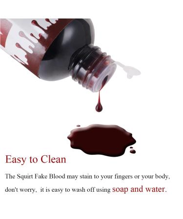 Yeweian Halloween Fake Blood 6.76Oz/200ML - Realistic Washable Liquid Blood for SFX Makeup and Costumes - Buy Online on SooperMarket.com