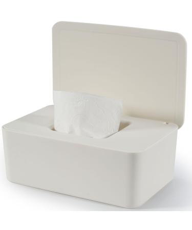 Wet wipes box baby wet wet cloth box white storage box box for damp toilet paper moist cloth box with lid holds the towels wet paper box for home and office white 18.5 x 12.2 x 7 cm