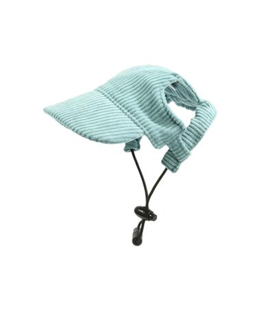 Predolo pet sports hat fashionable dog solar hat with ear holes sun protection hats dogs peaked cap dog baseball cap for small dogs green XS