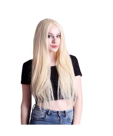 Buy Long Straight Hair Wig for Women - Fashionable Chemical Fiber Cosplay Wigs in Europe & America | Dark Brown & White Options - Buy Online on SooperMarket.com