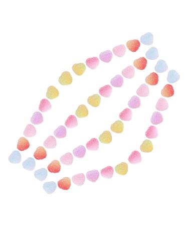 Toyvian 60pcs Simulation Gummies Candies Models Resin Candy Embellishments Taste Material