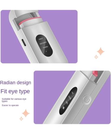 Aposous 1 Piece Electric Heated Eyelash Curler Long-Lasting Curl Electric Eye Lash Perm Eyelashes Clip Makeup Tool - Buy Online on SooperMarket.com