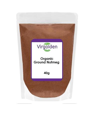 Organic Ground Nutmeg 40g by Virgolden Organic