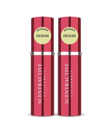 CA Perfume Impression of Cristalino For Women Replica Version Fragrance Dupes Concentrated Long Lasting Eau de Parfum Spray Refillable Atomizer Bottle 0.17 Fl Oz/5ml-X2 CHNL CRISTALINO IMPRESSION 0.34 Fl Oz (Pack of 1)