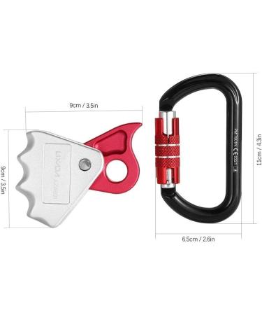 Lixada 24KN Rope Grab with Quick Lock for Rock Climbing Safety | Fall Protection & Rescue Lanyard Grab - Buy Online on SooperMarket.com