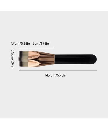 Teksome Foundation Brush Contour Soft Makeup Brush Pentagram Shaped Women Cosmetics Buffing Blending Brush with Ergonomic Handle for Business Trip Dating - Buy Online on SooperMarket.com