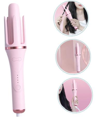 Healeved Fully Automatic Hair Curling Iron Straightener Hair Tool Curling Wand Hair Curlers Pink Abs - Buy Online on SooperMarket.com