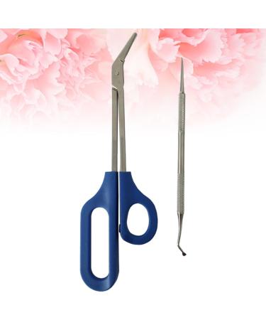 FOMIYES 2 Sets Daily Life Grooming Kit Stainless Steel Limas De U as Silver Color Fingernail Files Everyday Dal for a Friend Nail Kit Manicure Kit Elder Nail Long Handle - Buy Online on SooperMarket.com