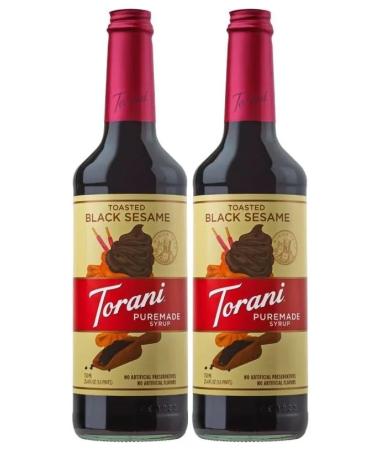 Torani Puremade Toasted Black Sesame Flavour Syrup 750ml 2 Pack