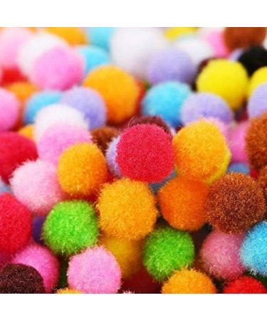 3300pc 1cm Assorted Pompoms Multicolor - Arts & Crafts Fuzzy Pom Poms Balls - Buy Online on SooperMarket.com