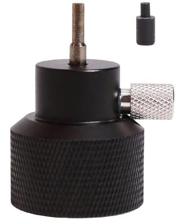 Manloney LLC Propane Refilling & Charging Adapter for Airsoft and Green Gas Cans with Silicone Oil Port (Black)