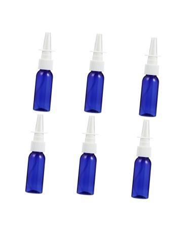 FOMIYES 6pcs Round Shoulder Bottle with Nasal Spray Empty Nose Spray Bottles Refillable Nasal Spray Bottle Empty Nasal Spray Bottle Pet Glass Containers for Liquids Travel Lotion Bottles