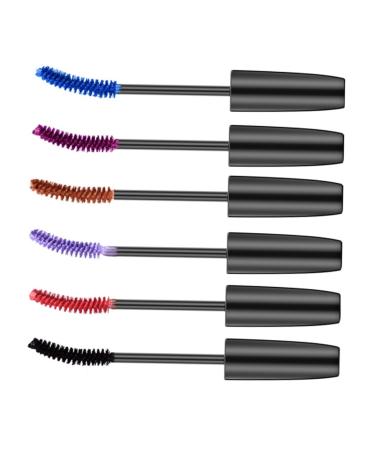 PLAFOPE 6pcs Colored Mascara Makeup Mascara Lady Mascara Cream Eyelash Mascara Women Mascara Makeup Tool Abs