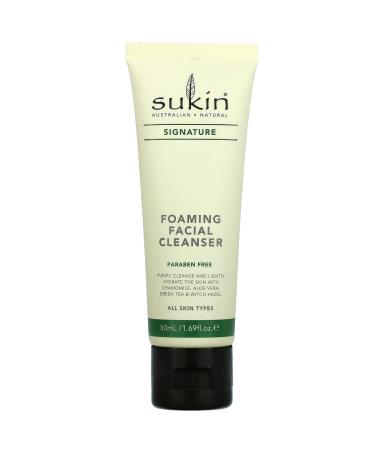 SUKIN Foaming Facial Cleanser - 1.69 fl oz | Gentle Cleanser for Fresh & Clear Skin - Buy Online on SooperMarket.com