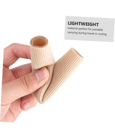 PLAFOPE 2pcs Gel Finger Toe Cover Thumb Protector - Elastic Silicone Wrap Bandages for Toe and Finger Support - Flesh Color - Buy Online on SooperMarket.com