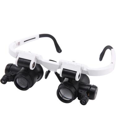 goforwealth Head Mounted with LED Light Jeweller Magnifying Glasses Hands Headset Head-Mounted Magnifying Glasses for Jewelry Sewing Reading Crafts Repair Astounding - Buy Online on SooperMarket.com