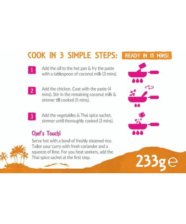 5x Thai Taste Thai Yellow Curry Meal Kit 233g - Buy Online on SooperMarket.com