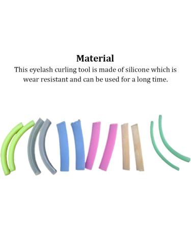 Dajidafu 6 Pairs Eyelash Curling Tool Reusable Silicone Eye Lash Ironing Tools Replacement Part Makeup for Professional Salon - Buy Online on SooperMarket.com