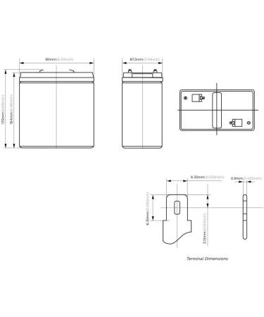 Buy Sealed Lead Acid Battery C6569:D6594 (Qty of 2) International Shipping Available - Buy Online on SooperMarket.com