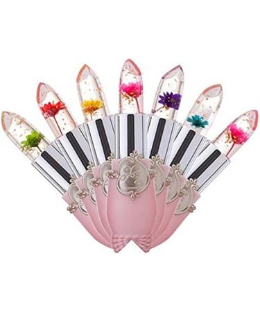 Beauty Flower Crystal Jelly Lipstick Temperature Change Color Lip Balm red - Buy Online on SooperMarket.com