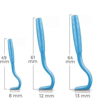 Wacnune 3Pcs Tick Remover Tool Painlessly Tick for Dogs Cats and Humans Pets Blue - Buy Online on SooperMarket.com