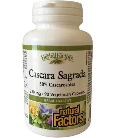 Natural Factors Cascara Sagrada 250 mg 90 Capsules - Buy Online on SooperMarket.com