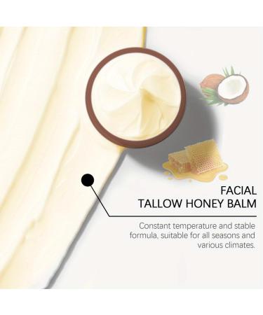 Whipped Beef Tallow & Honey Balm - Grass Fed Face Cream & All Purpose Moisturizer (2pcs) | Natural Hydration & Nourishment - Buy Online on SooperMarket.com