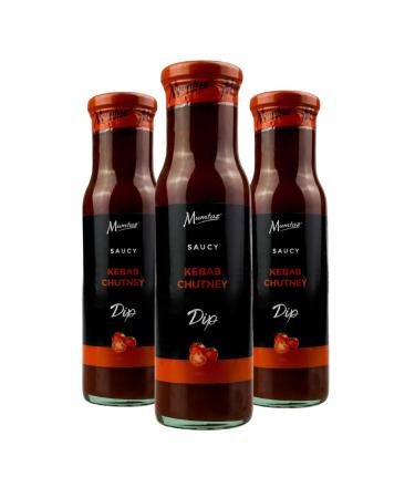 Mumtaz Saucy KEBAB Chutney Dip Pack of 3x250g Ideal For Dipping Dressing & Spreading.