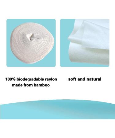 100% Bamboo Biodegradable Cloth Diaper Liners - Fragrance Free, Chlorine Free - 100 Sheets Per Roll (4 Rolls) | Gentle, Soft, Unscented - Buy Online on SooperMarket.com