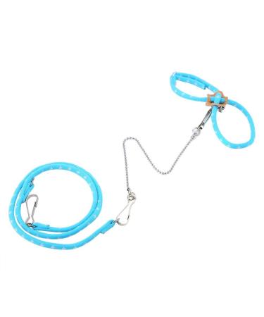 Xhamster Harness Small Animal Tears Adjustable dishes Adjustable outside Training Leaine guinea pigs hamster ferret training line with Finder Bell Blau