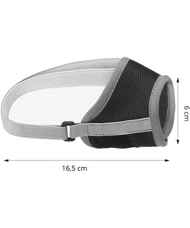 Adjustable Dog Muzzle for Small Medium & Large Dogs - Gray - Prevent Biting Barking & Chewing - Buy Online on SooperMarket.com