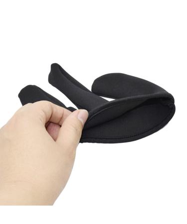 minkissy 1pc Hairdressing Three Finger Cover Hairdressing Finger Glove Hair Straightener Glove Tool Curling Wand Billiard Straightener Gloves Hair Dye Gloves Hairdressing Finger Cover Hand Black 11x10cm - Buy Online on SooperMarket.com